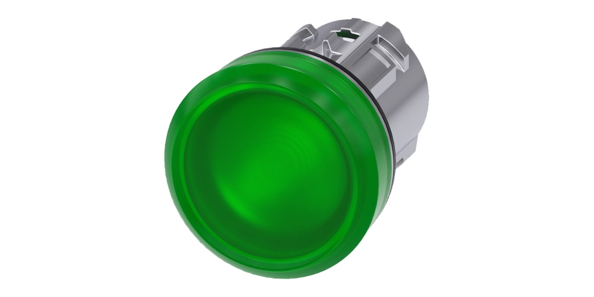 Product image for INDICATOR LIGHT, 22MM, ROUND, GREEN