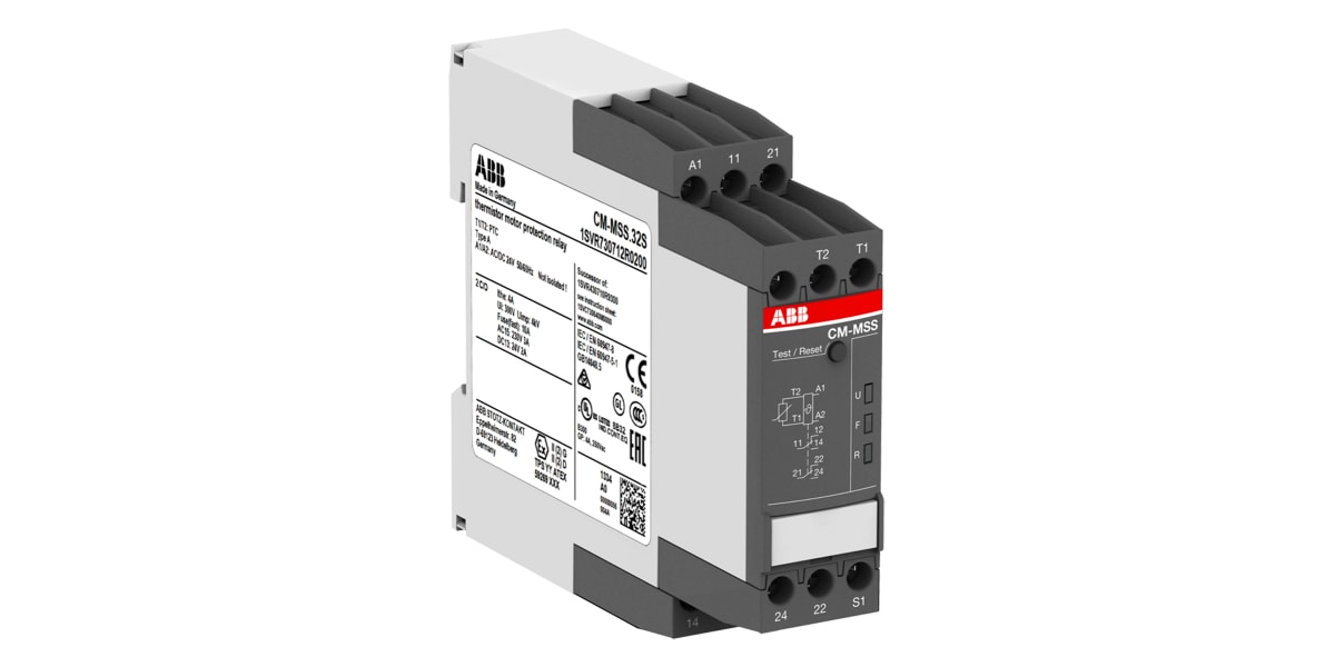 Product image for ABB Temperature Monitoring Relay With DPDT Contacts