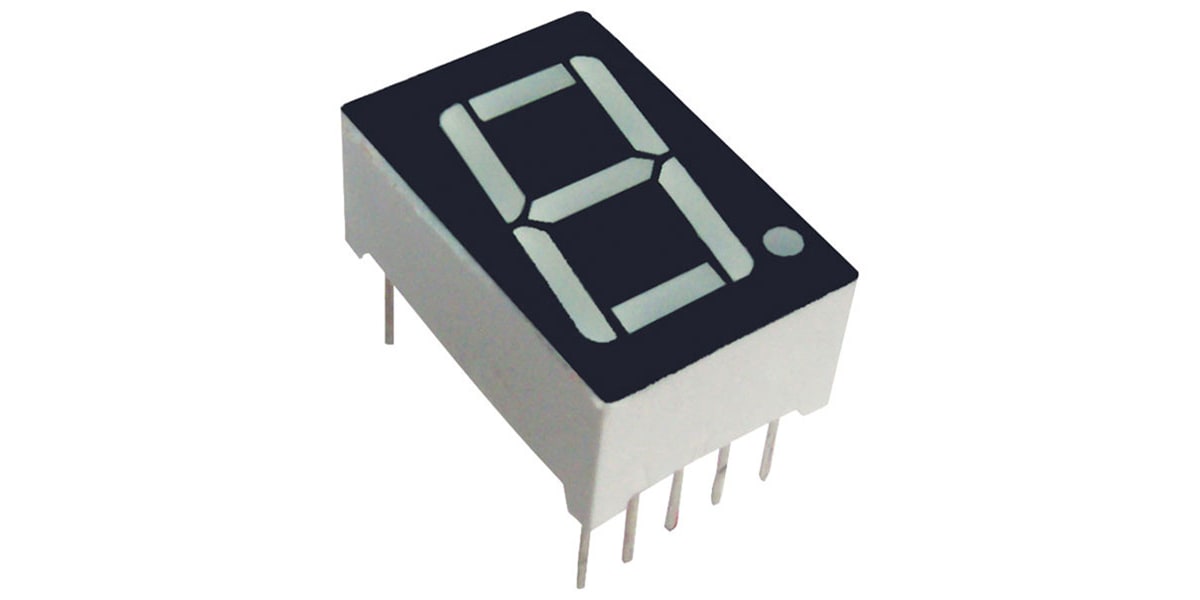Product image for 7-SEG DISPLAY 1-DIGIT 12.7MM YELLOW