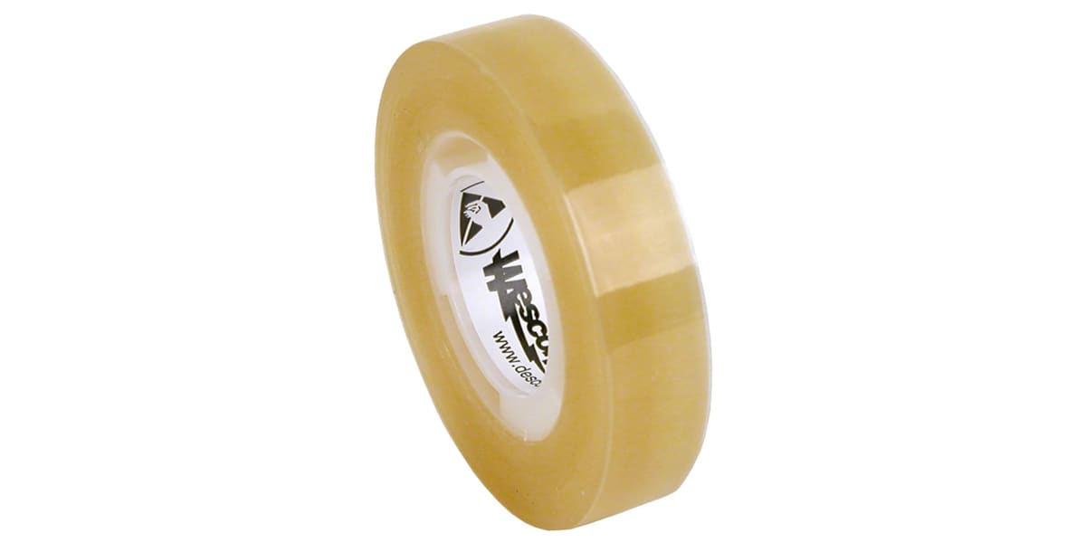 Product image for CLEAR ESD TAPE, 12MM X 32.9MM