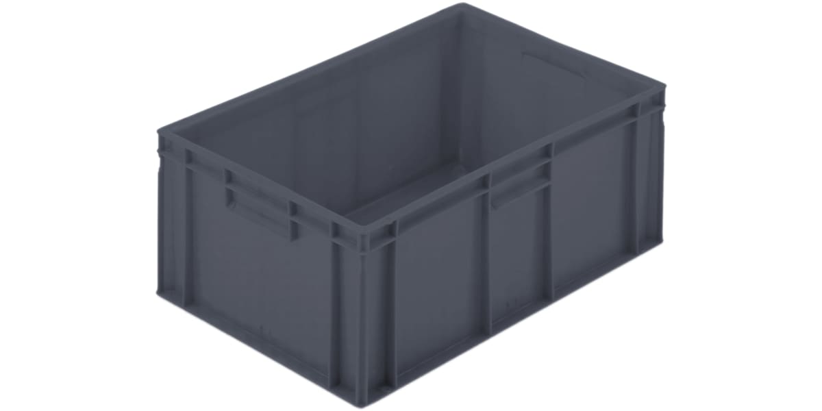 Product image for EURO STACKER 600X400X235MM SOLID GREY