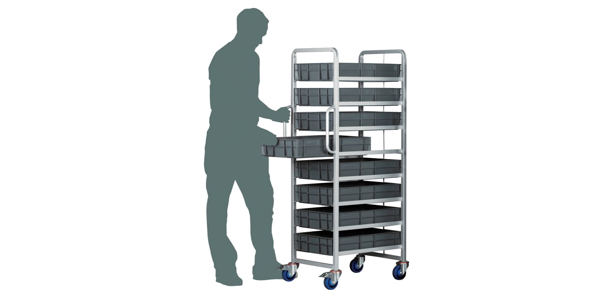 Product image for 8 Tier Euro Container Trolley