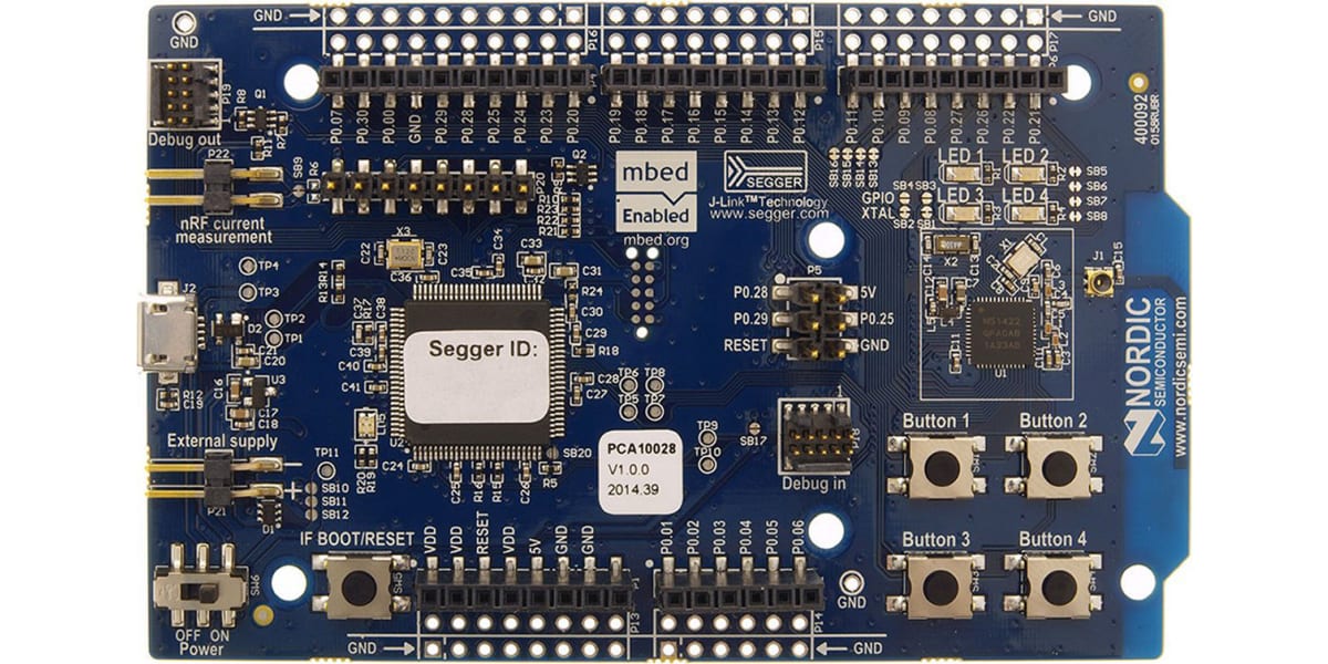 Product image for NRF51 BLUETOOTH/ANT/2.4 GHZ RF DEV KIT