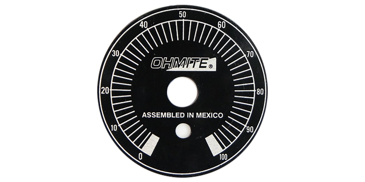 Product image for DIAL 1/2 IN.ALUMINUM BLACK FOR P N R U