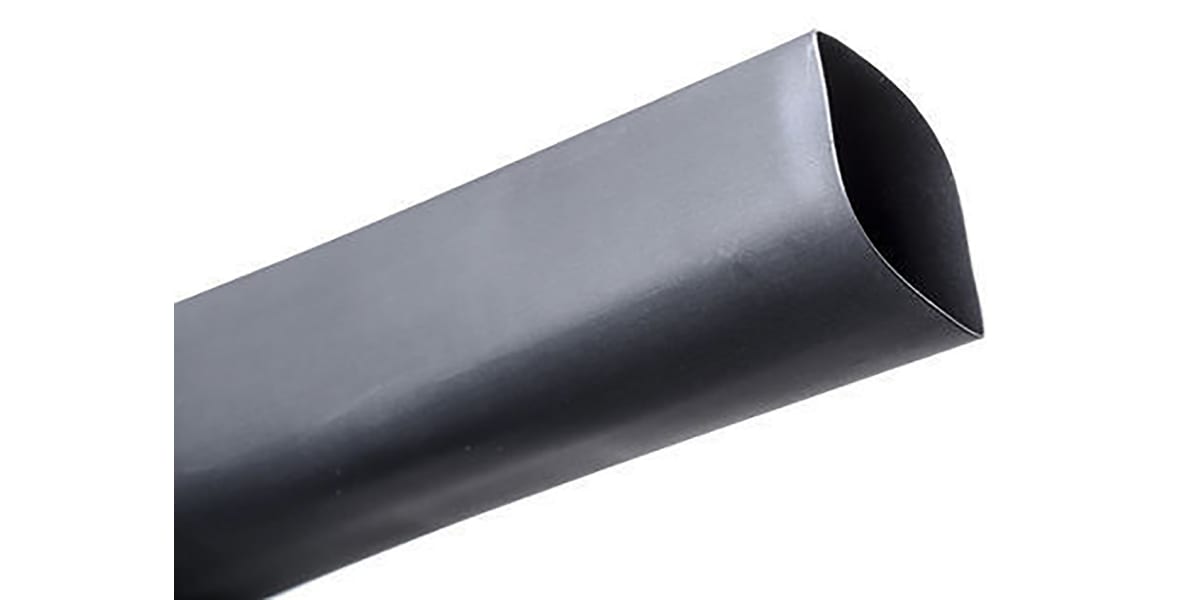 Product image for RNF-100 polyolefin tubing  Black 3/8