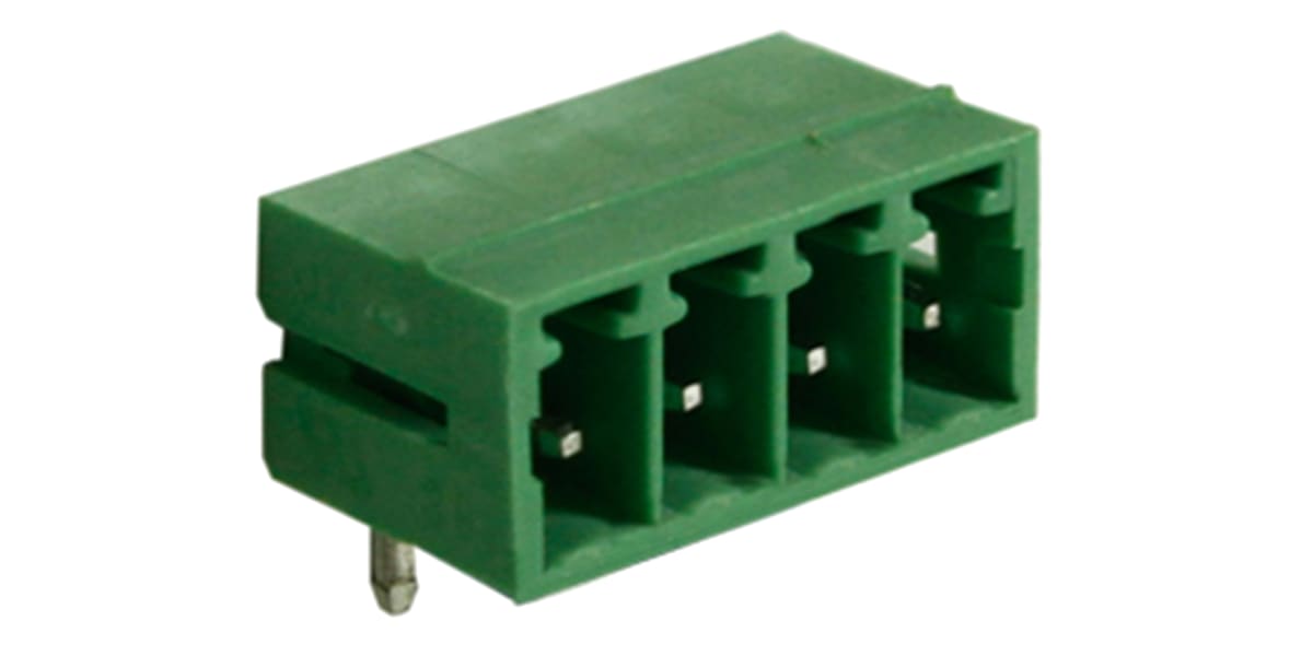 Product image for 3.81mm PCB terminal block,R/A header, 4P