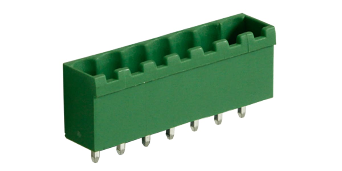 Product image for 5mm PCB terminal block, vert header, 7P