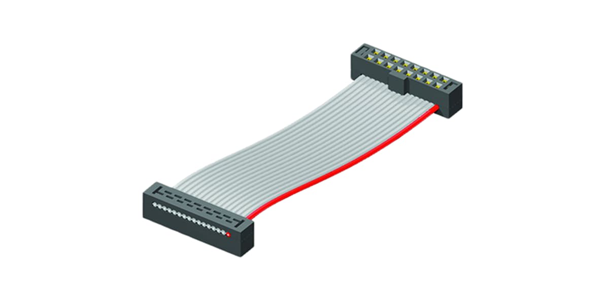 Product image for TCSD IDC SOCKET CABLE ASSEMBLY, 10P, 6IN