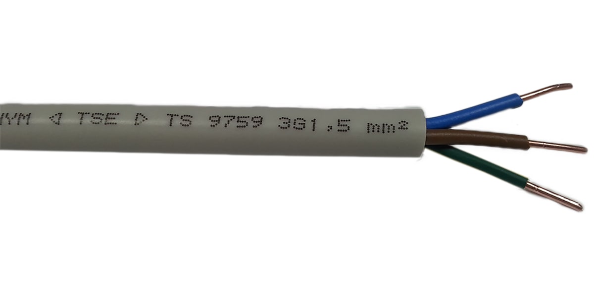 Product image for NYM-J 3 Core 2.5mm Cable 100m