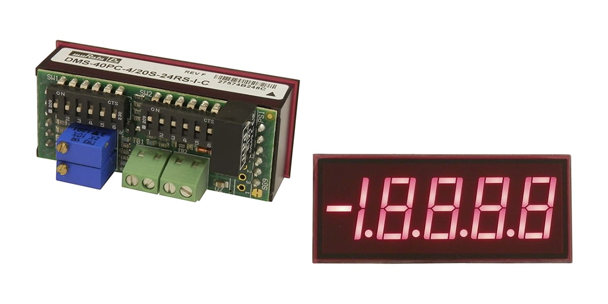 Product image for 4.5 Digit Red LED Process Monitor