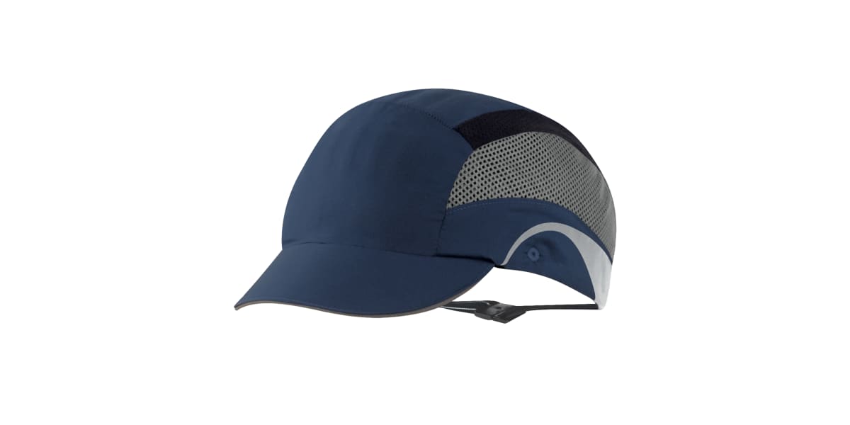 Product image for JSP Navy Short Peaked Bump Cap, HDPE Protective Material