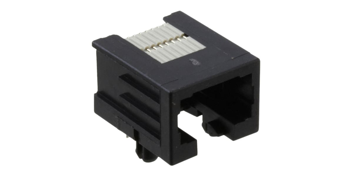 Product image for RJ45 Cat3 right angle PCB modular jack