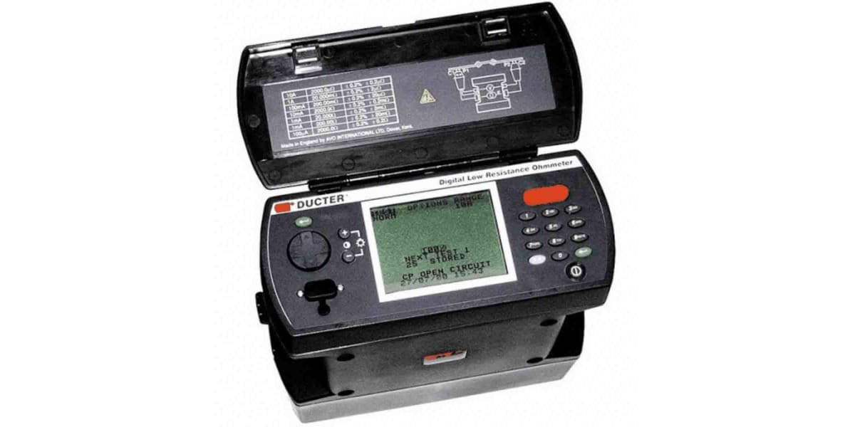 Product image for Megger DLR010X Rechargeable NiMH Ohmmeter, Maximum Resistance Measurement 2000 Ω, Resistance Measurement Resolution