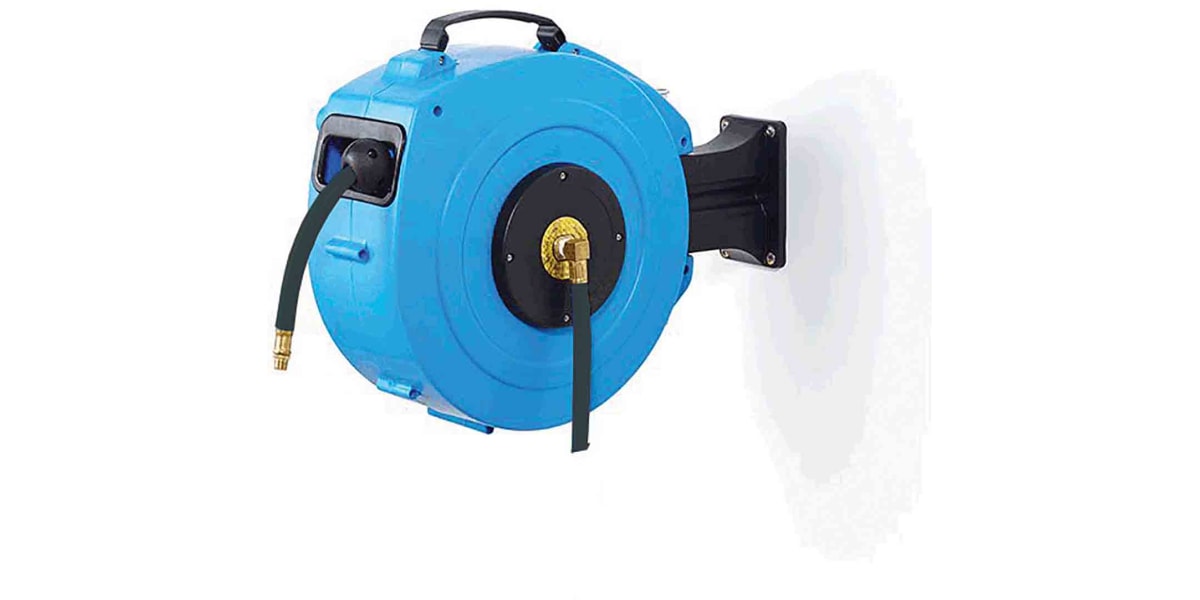 RS PRO 1/4 in BSPT 10mm 424mm Hose Reel 20 bar 15m Length, Wall