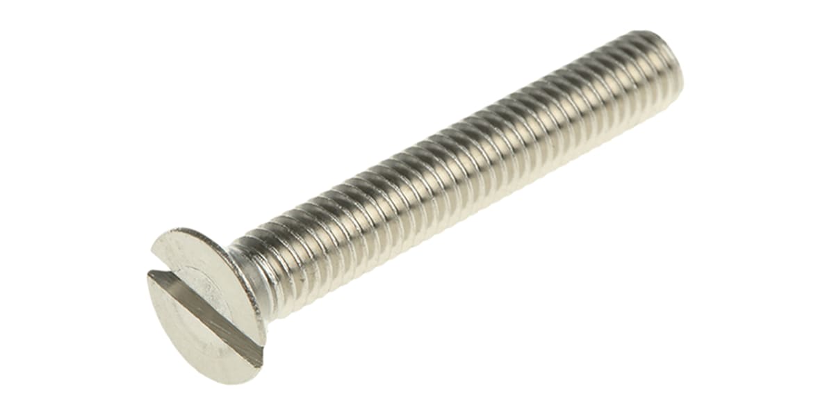 Product image for A4 s/steel slot csk head screw,M5x40mm