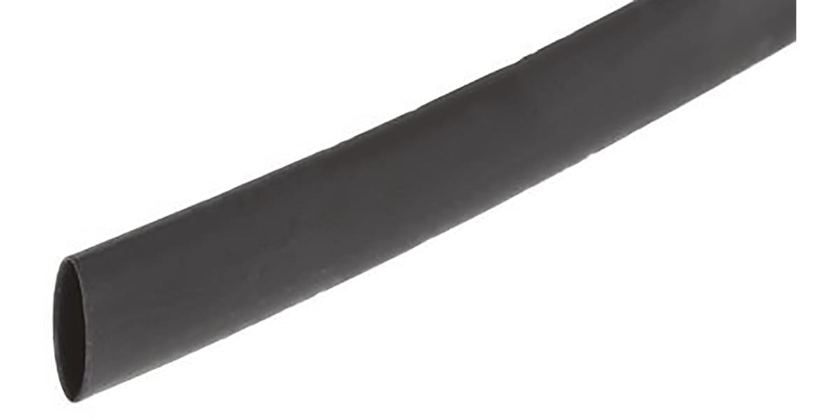 Product image for Thin wall tubing A/L 4:1 1.2m 8/2 black