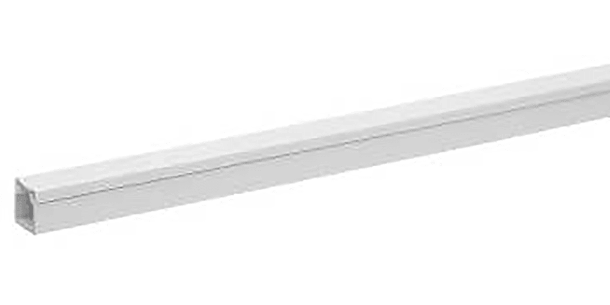 Product image for White PVC std mini trunking,16x16mm 2m L