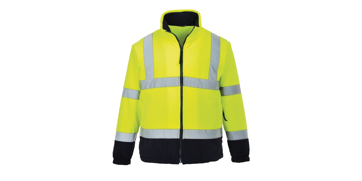 Product image for Hi-Vis Yellow/Navy Fleece, M