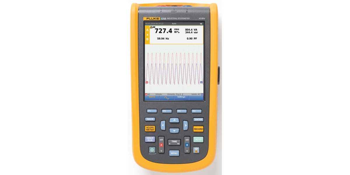 Product image for Industrial ScopeMeter 125B,40MHz,INT