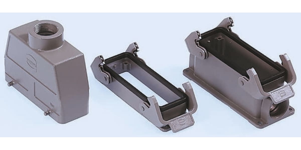 Product image for HARTING Han B Series, 24B Heavy Duty Power Connector Housing, Surface Mount