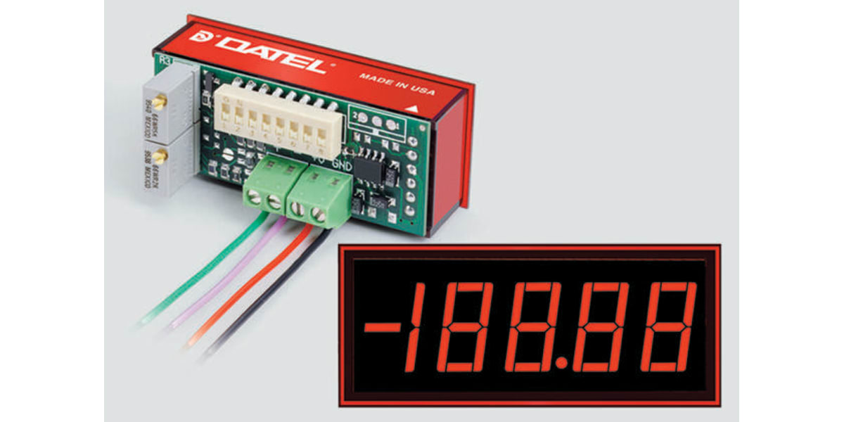 Product image for Low power red LED ammeter,4-20mA 13.2mm