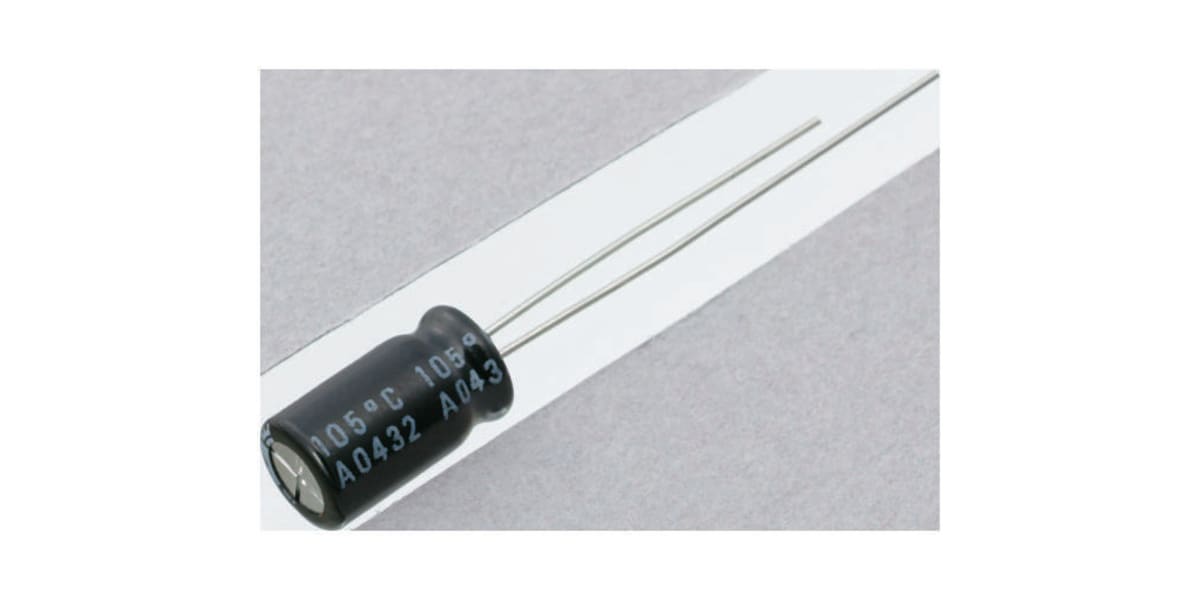 Product image for CAPACITOR,ALUMINIUM,RADIAL,16V 1000UF