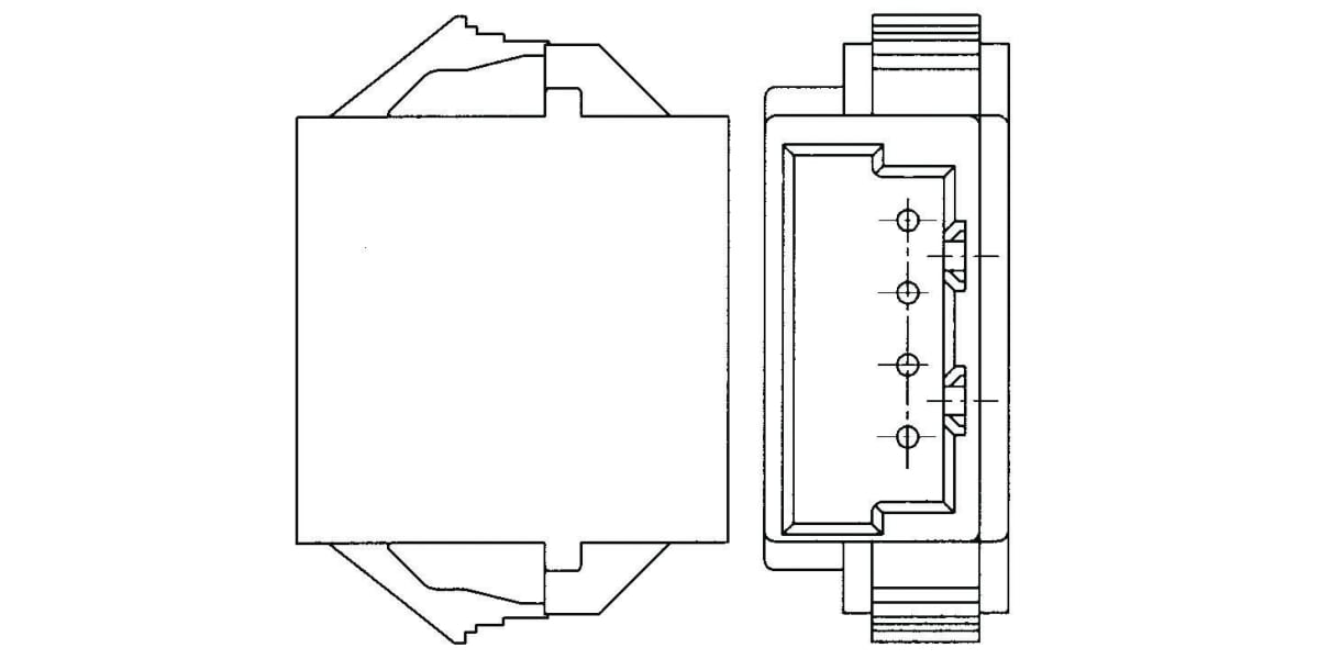 Product image for Header plug, 2mm, 12 way,panel mount, CT