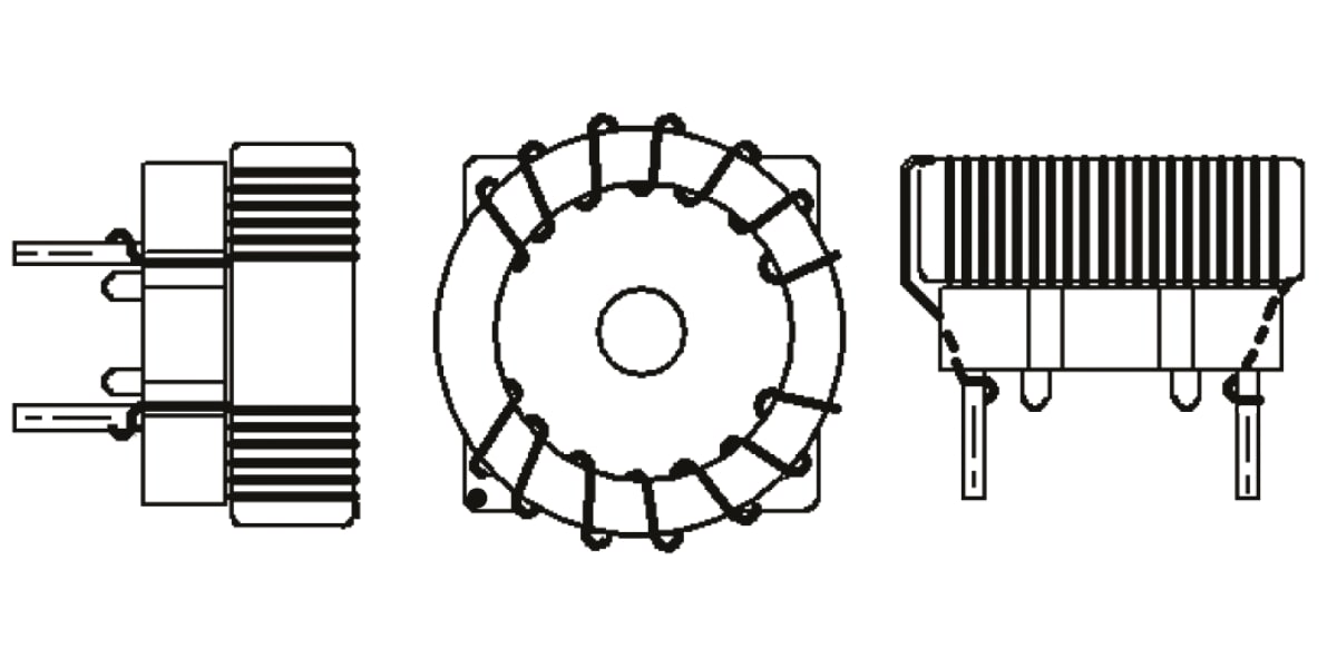 Product image for CHOKE COMMON MODE 830UH 5.2A