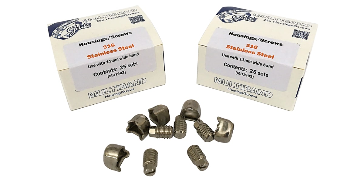 Product image for 316 STAINLESS STEEL 11MM HSG/SCR 25 SET