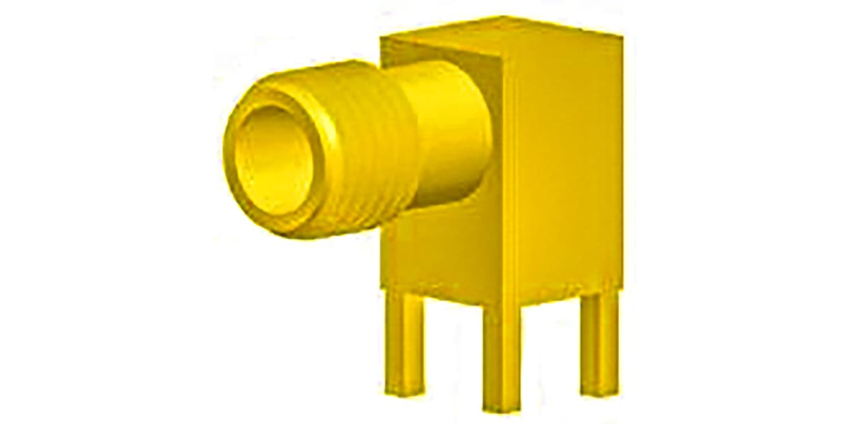 Product image for SMA RIGHT ANGLE PCB JACK, 50 OHM