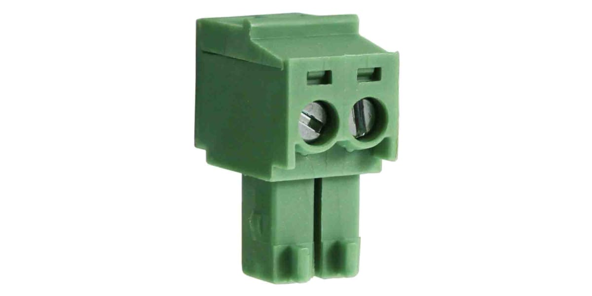Product image for 3.5mm pluggable terminal block, plug, 2P