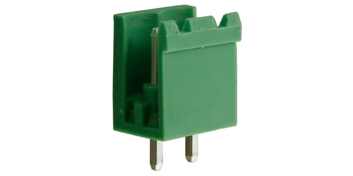 Product image for 5mm pluggable terminal block, header, 2P