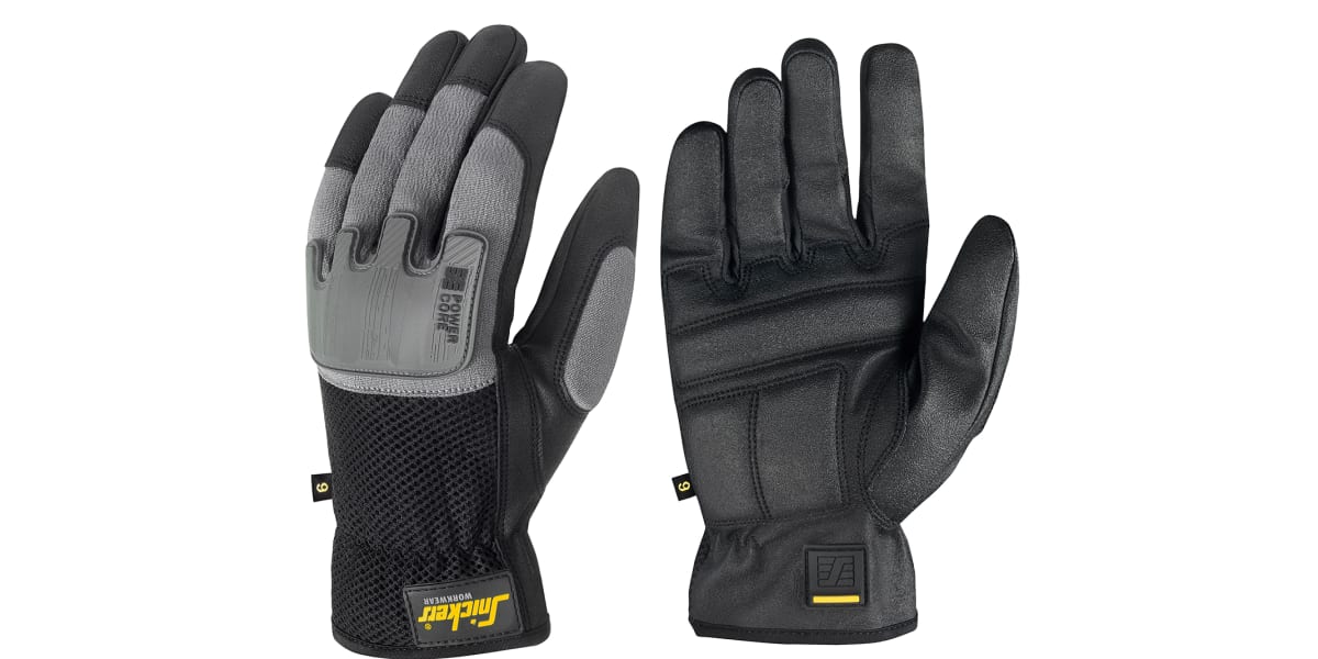 Product image for POWER CORE GLOVES BLACK SIZE: 9