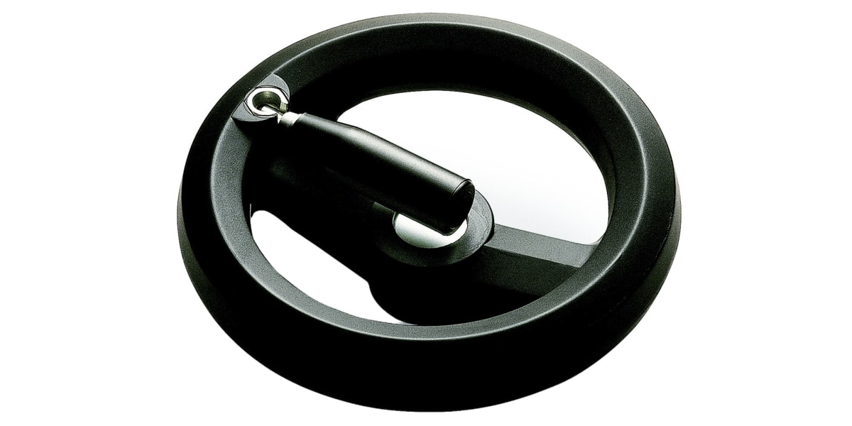 Product image for Two spoke handwheel  fold down  handle