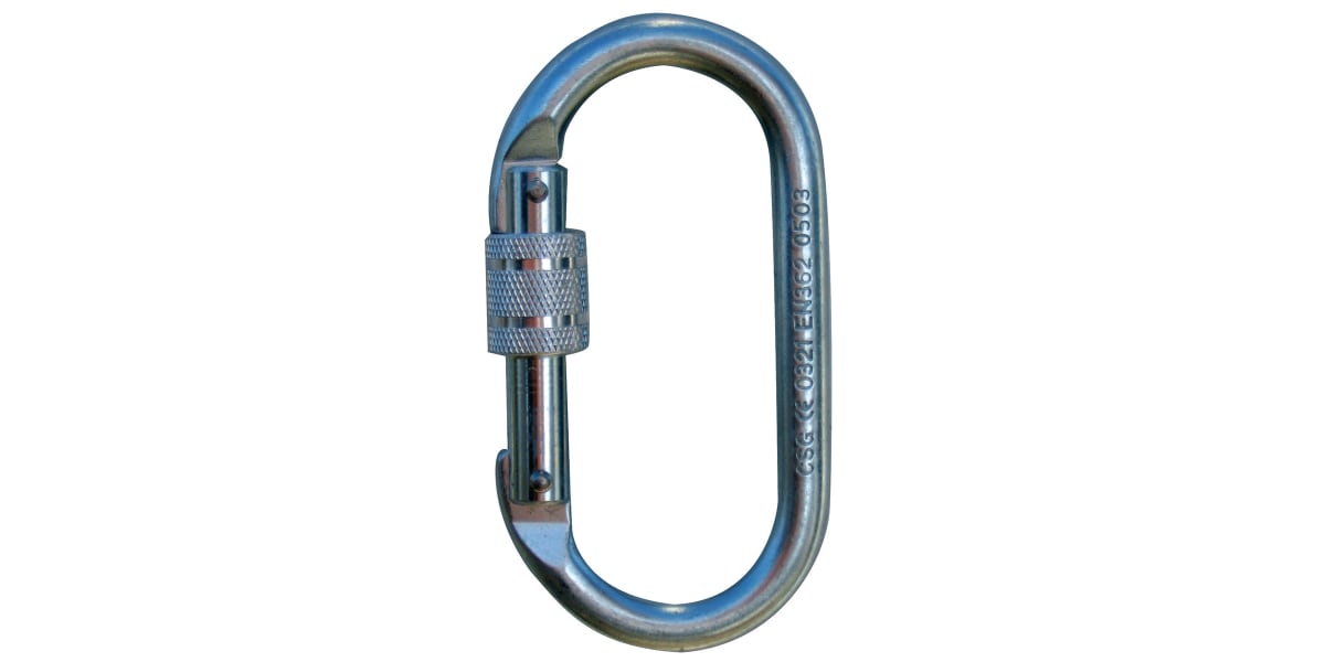 Product image for SCREW GATE CARABINER STEEL 104MM