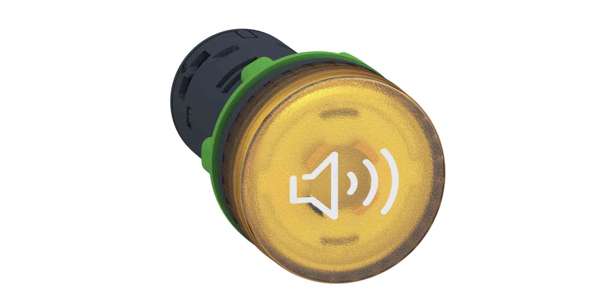 Product image for Illuminated yellow buzzer 230/240V AC