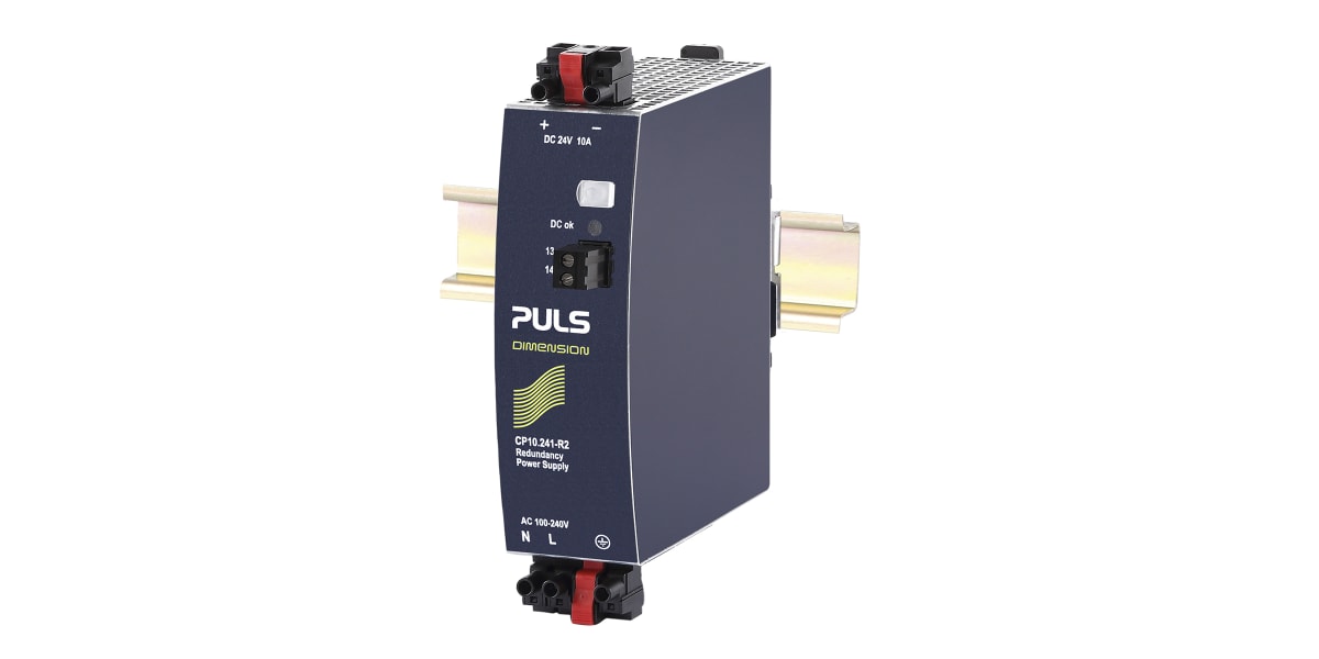 Product image for PULS CP Redundancy Module DIN Rail Panel Mount Power Supply with Active Power Factor Correction (PFC), Built-in