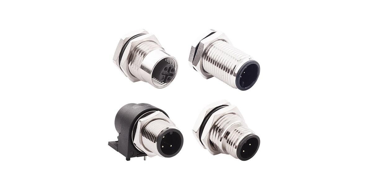 Product image for M12 5 PIN MALE SOLDER CUP CABLE MOUNT