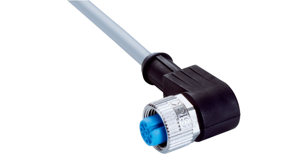 Product image for CONNECTING CABLE M12 4-PIN ANGLED