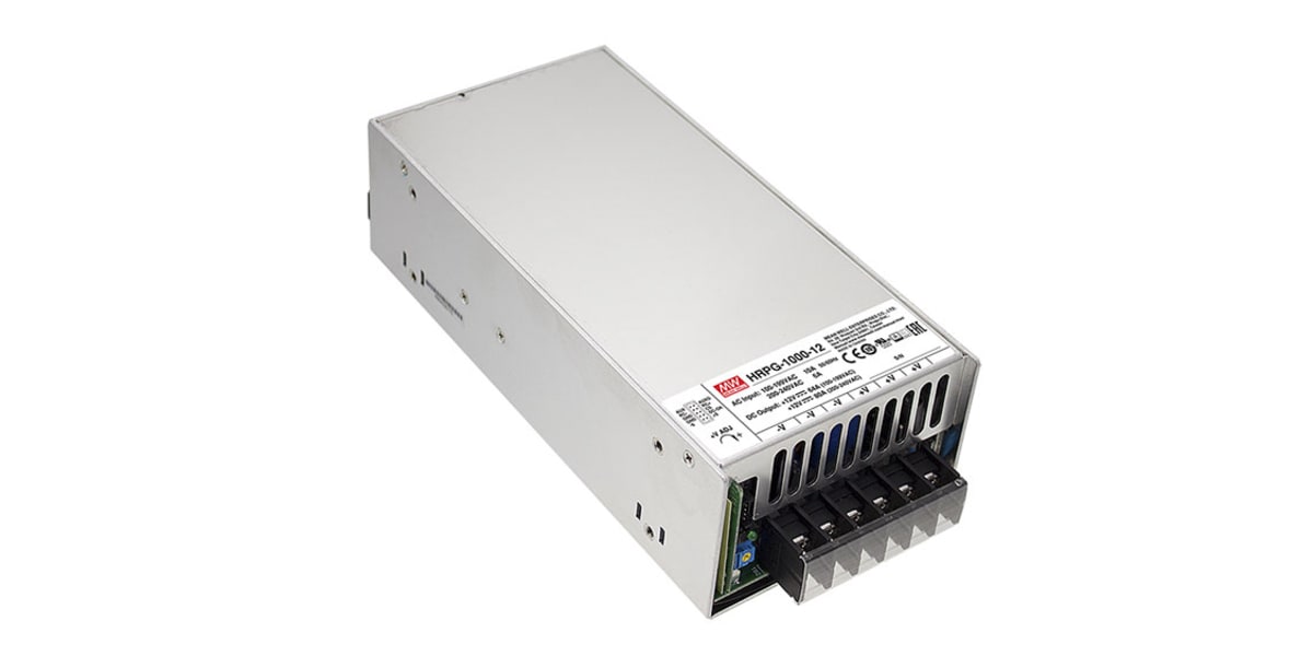 Product image for Mean Well, 960W Embedded Switch Mode Power Supply SMPS, 12V dc, Enclosed