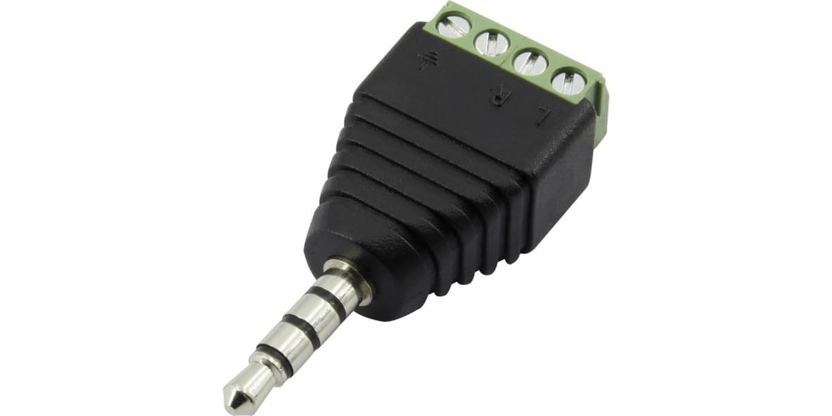 Product image for PHONE PLUG 3.5MM, 4 CONDUCTIVE