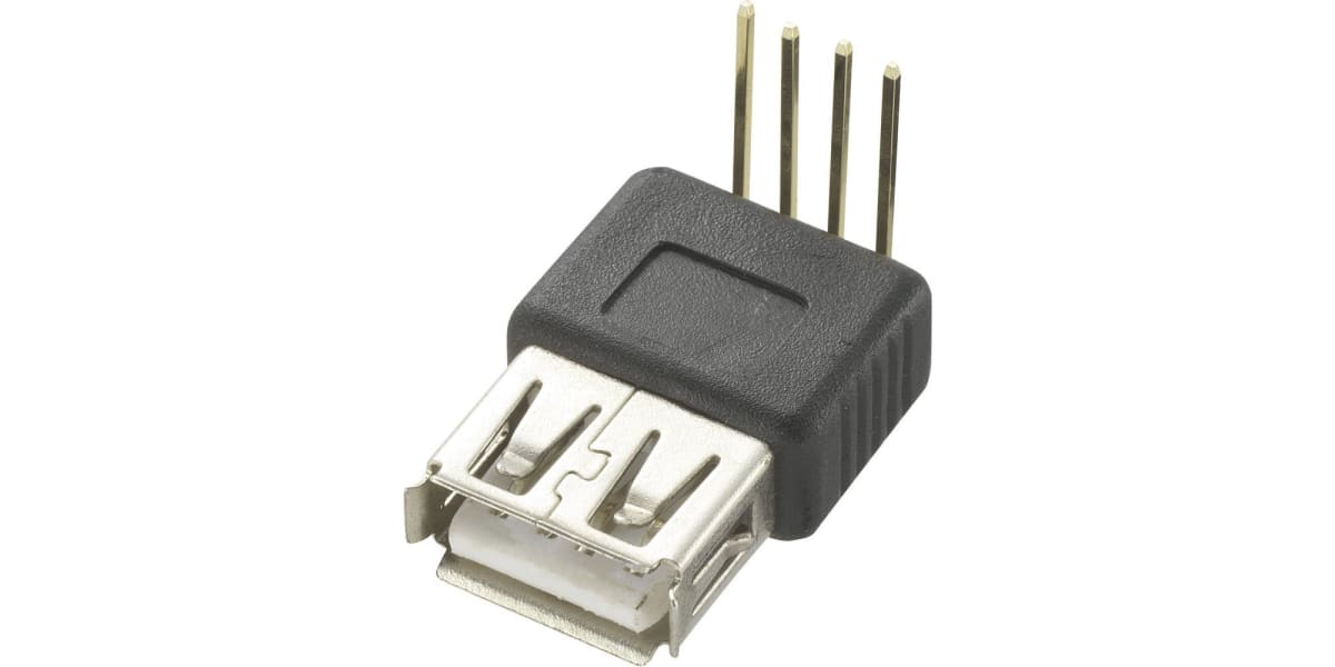 Product image for USB A TYPE FEMALE 90 PIN CONNECTOR