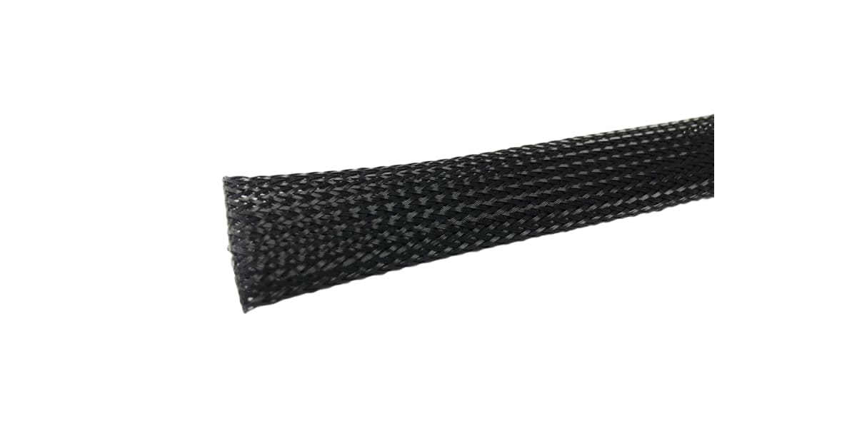 Product image for Black Expandable Braided Sleeving 4-11mm