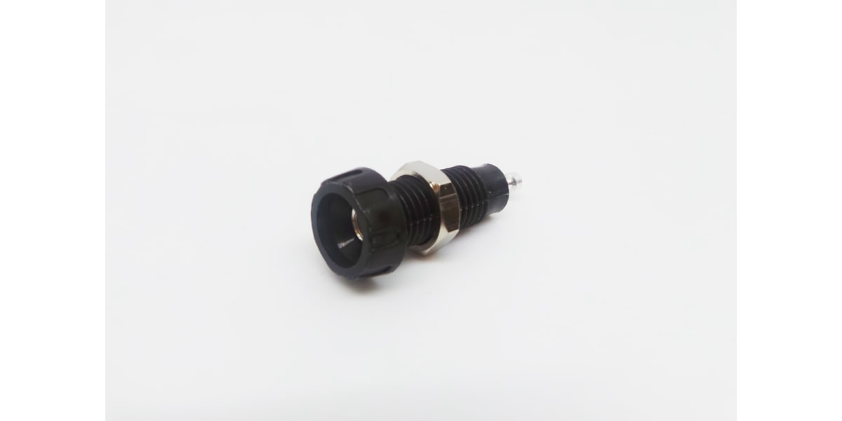 Product image for BLACK 4MM PANEL MOUNT SKT SOLDER TERMINA