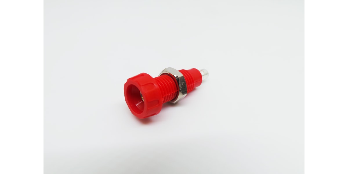 Product image for RED 4MM PANEL MOUNT SKT SOLDER BUCKET