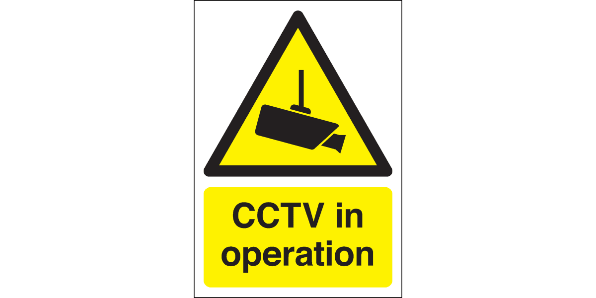 Product image for 210x148mm CCTV in operation