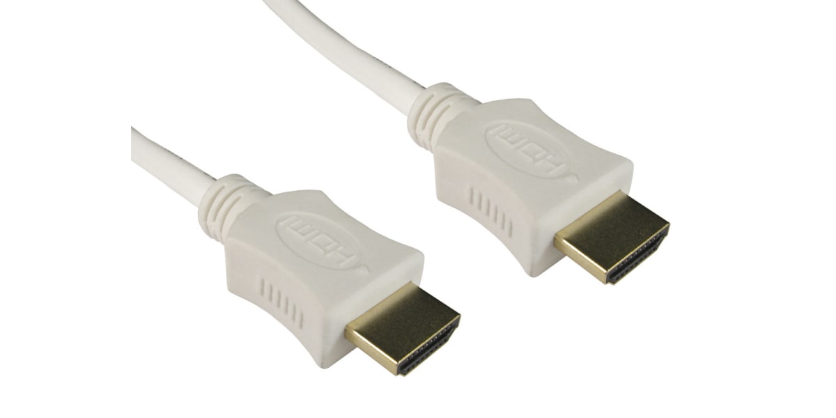 Product image for 2mtr HDMI M-M HS+E Cable - White