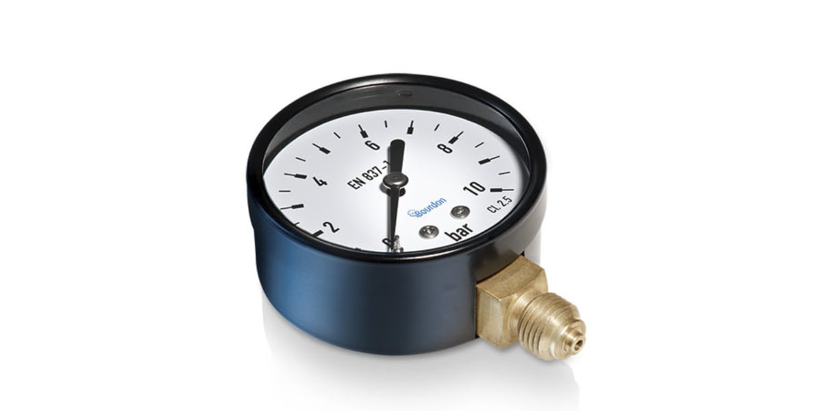 Product image for PRESSURE GAUGE WITH BLACK PAINTED STEEL