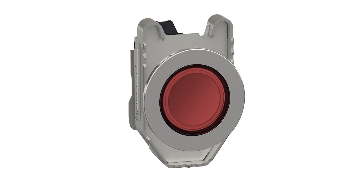 Product image for FLUSH MOUNT RED PILOT LIGHT LED 24v