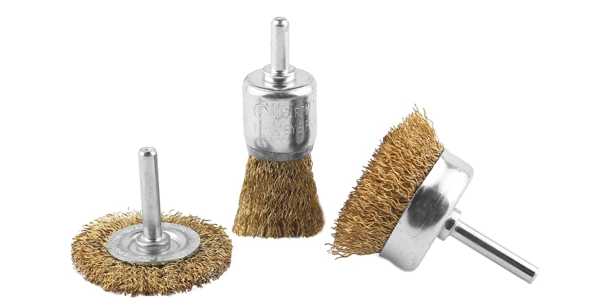 Product image for 3PC SPINDLE MOUNTED WIRE BRUSH SET